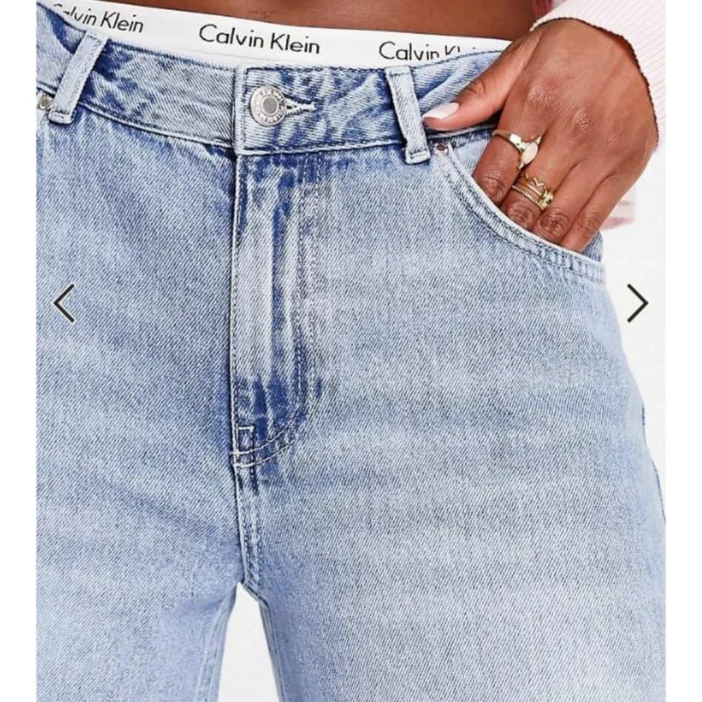 Perfect wide leg slouch jeans in medium blue, new! Size 6 (EUR 38, MEX 28) - Picture 4 of 4